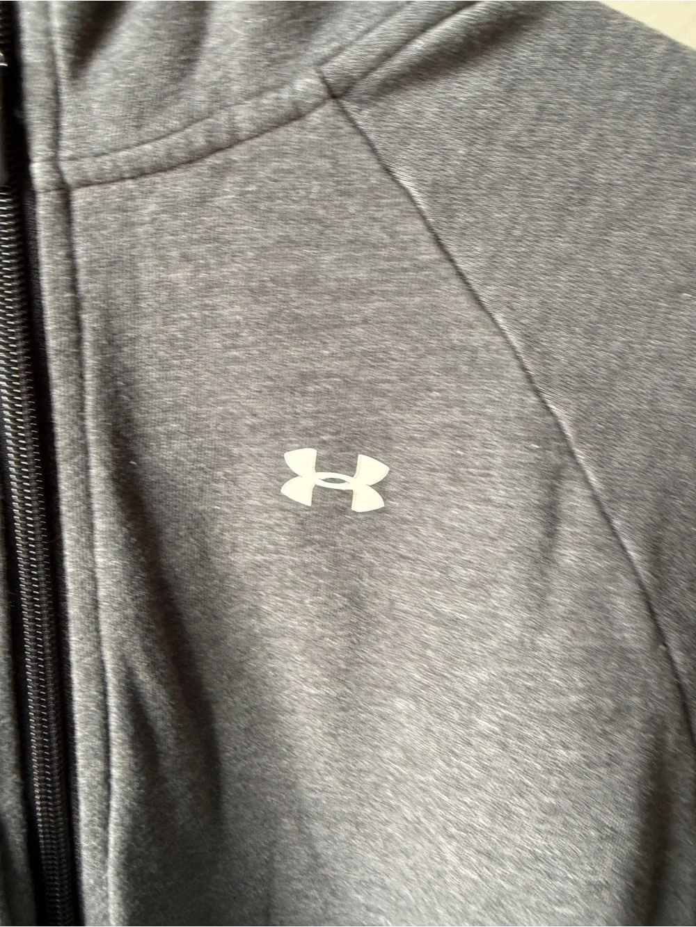 Under Armour Gray Full Zip Hoodie Youth Small